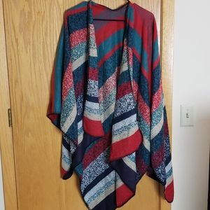 Multi-colored Patch Women Shawl Wrap